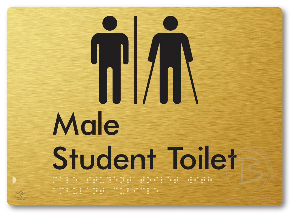 Male Student Toilet with Ambulant Cubicle & Airlock