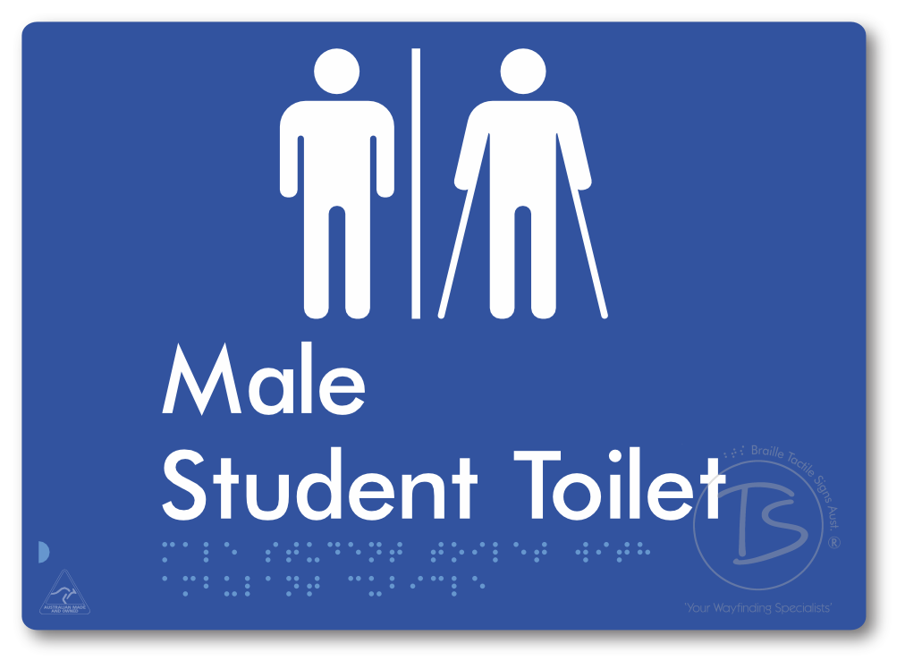 Male Student Toilet with Ambulant Cubicle & Airlock