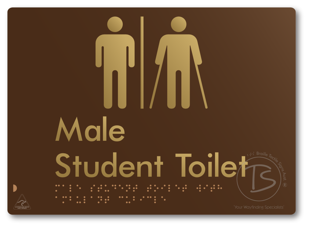 Male Student Toilet with Ambulant Cubicle & Airlock