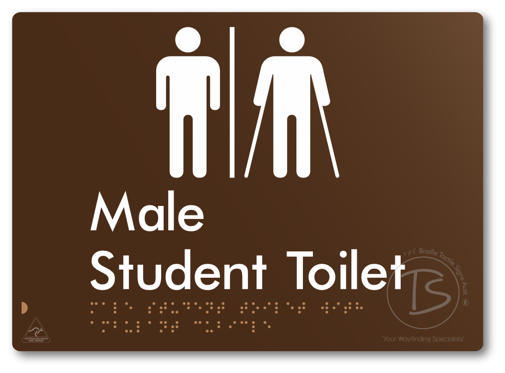 Male Student Toilet with Ambulant Cubicle & Airlock