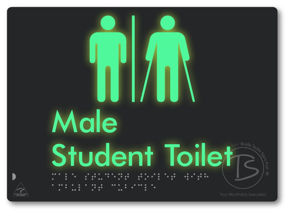 Male Student Toilet with Ambulant Cubicle & Airlock