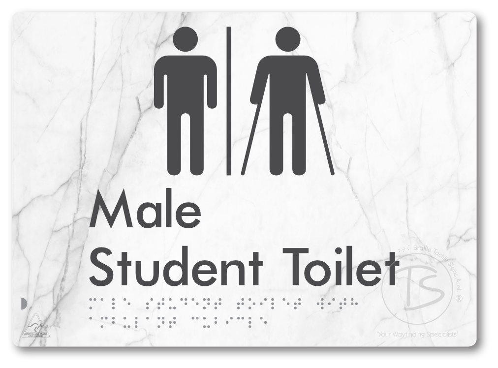 Male Student Toilet with Ambulant Cubicle & Airlock