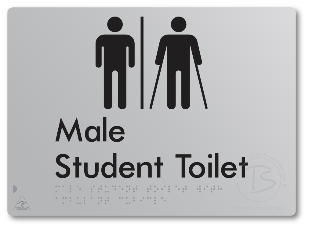 Male Student Toilet with Ambulant Cubicle & Airlock