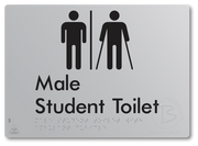 Male Student Toilet with Ambulant Cubicle & Airlock