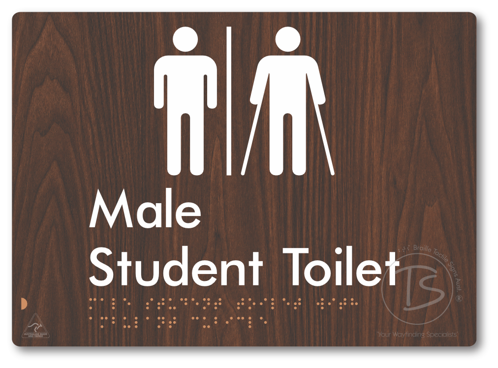 Male Student Toilet with Ambulant Cubicle & Airlock