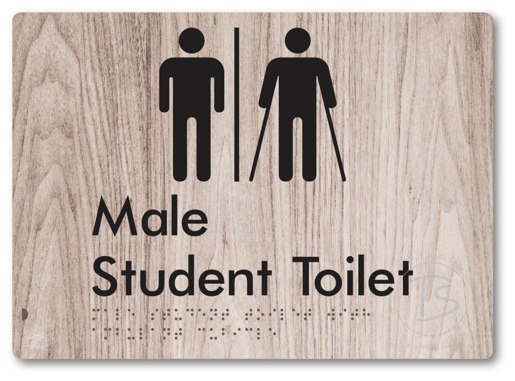 Male Student Toilet with Ambulant Cubicle & Airlock