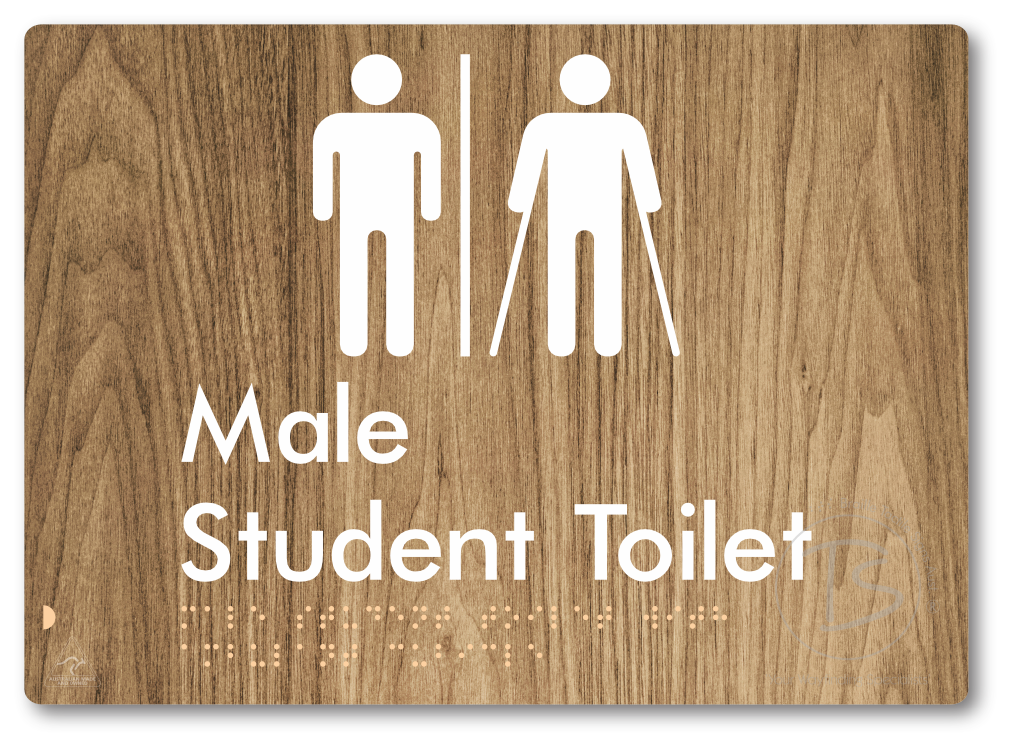 Male Student Toilet with Ambulant Cubicle & Airlock