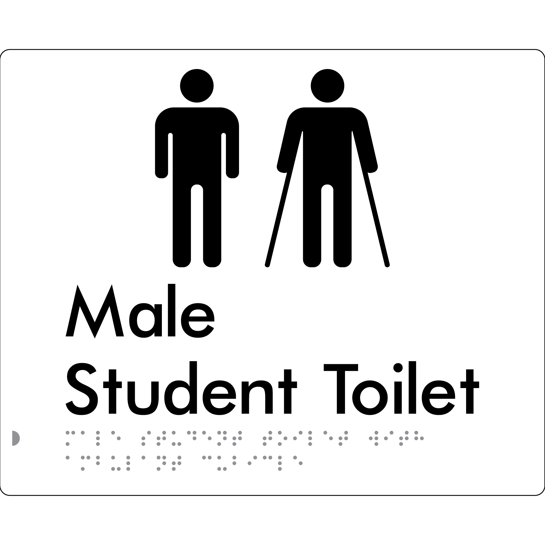 Male Student Toilet with Ambulant Cubicle