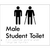 Male Student Toilet with Ambulant Cubicle