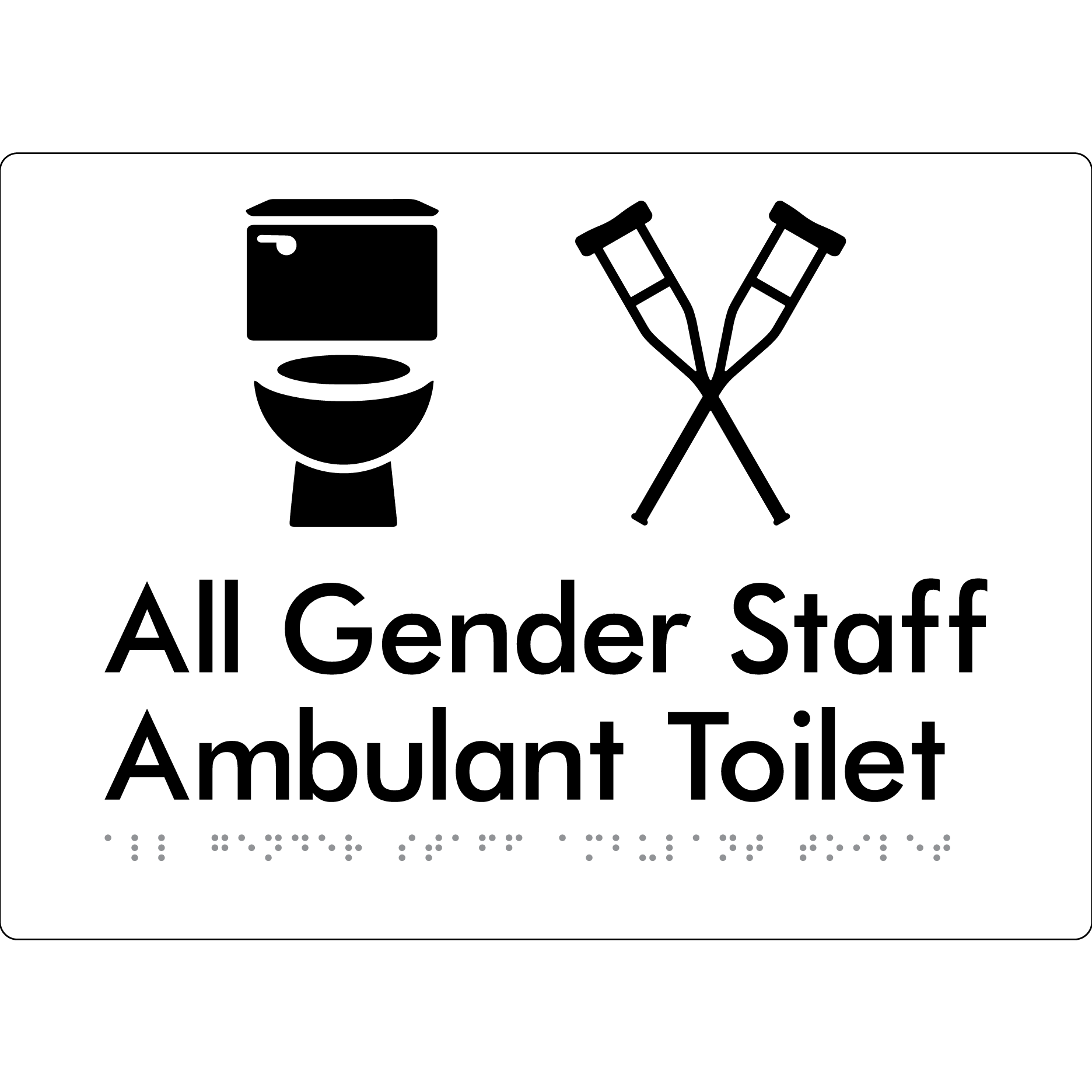 All Gender Staff Ambulant Toilet