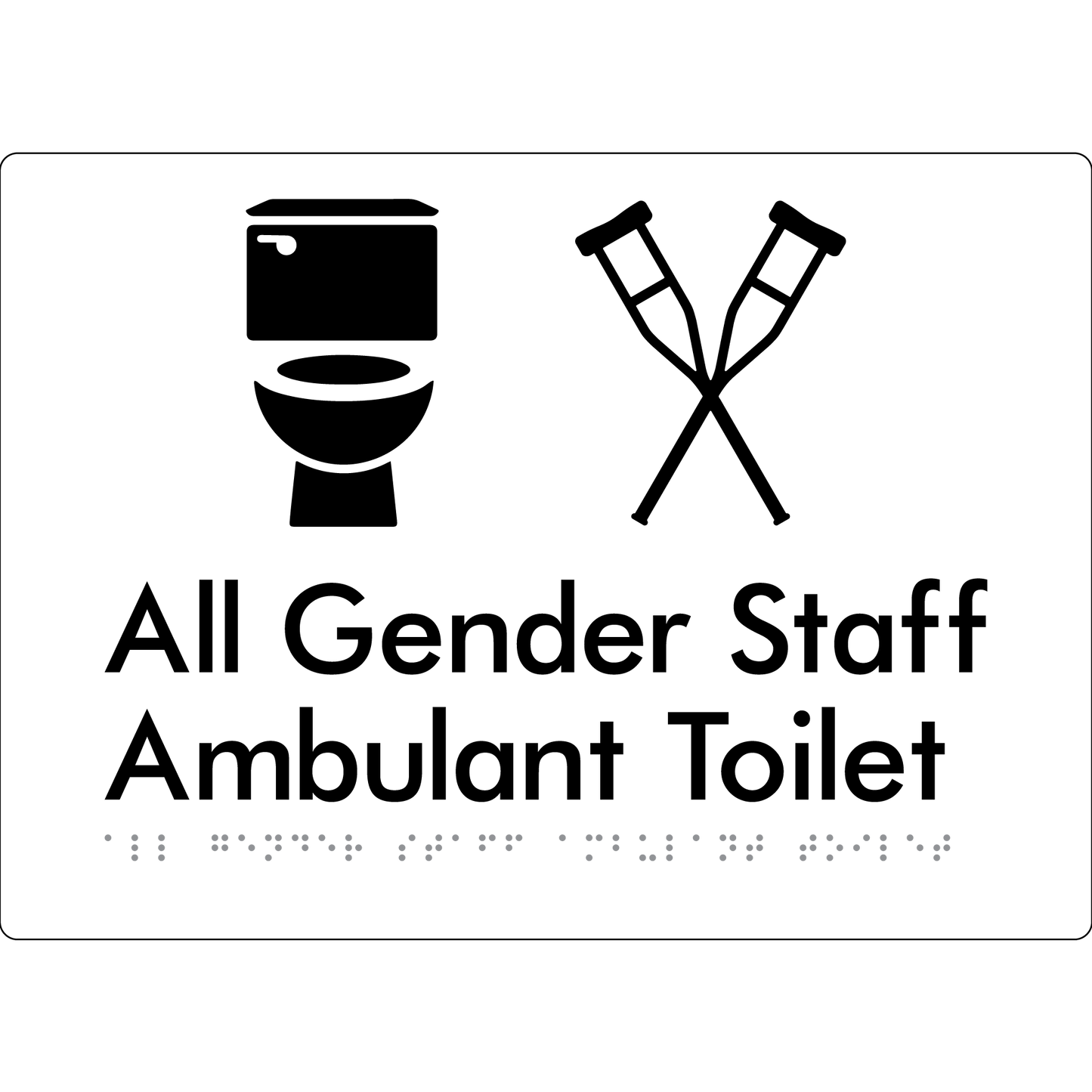 All Gender Staff Ambulant Toilet