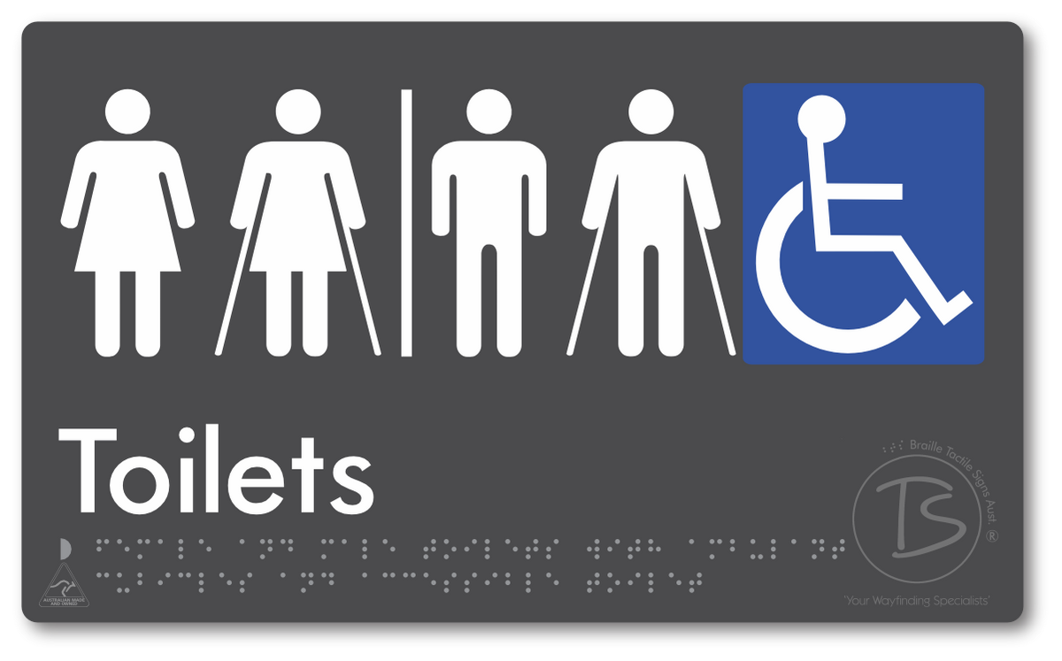 Female & Male Toilets with Ambulant Cubicles and Accessible Toilet with Airlock