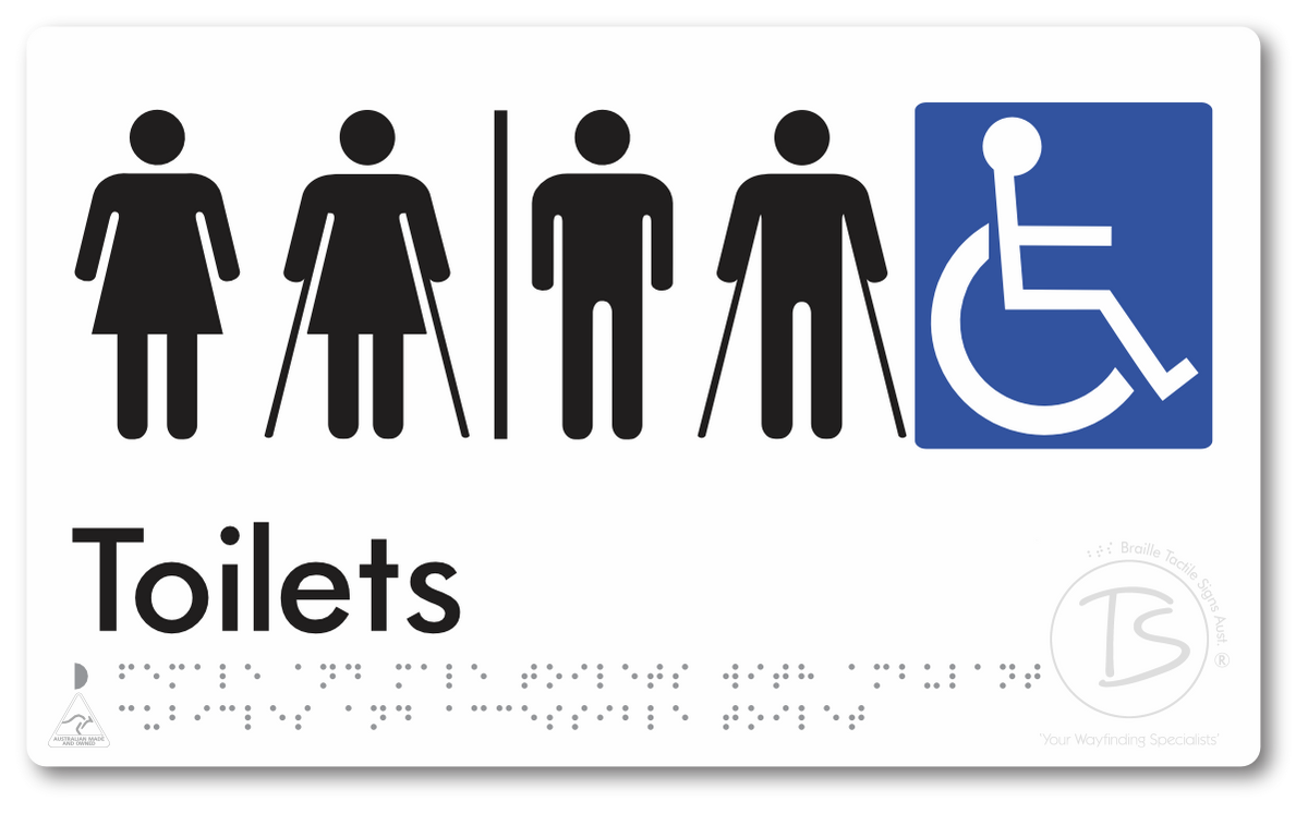 Female & Male Toilets with Ambulant Cubicles and Accessible Toilet with Airlock