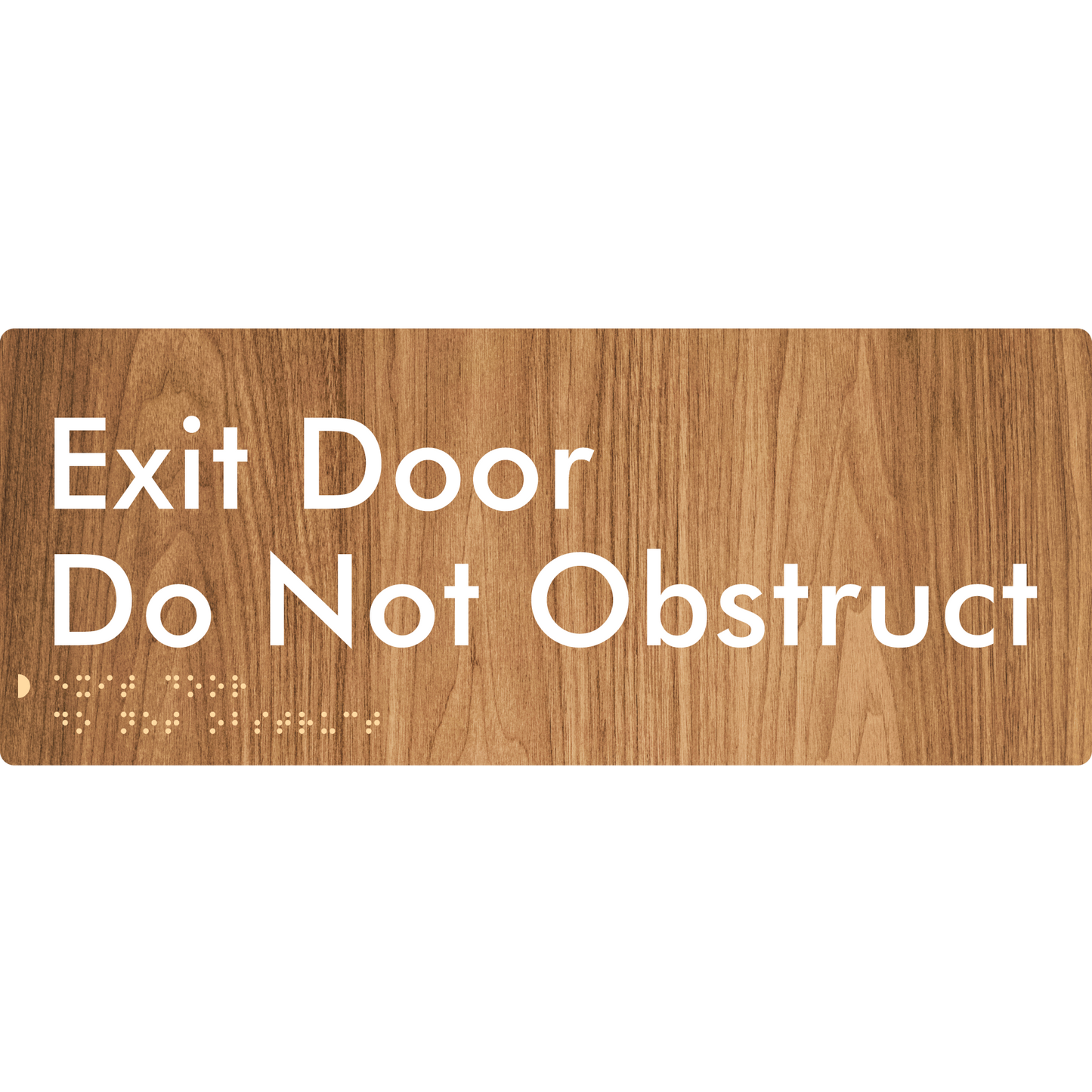 Exit Door, Do Not Obstruct