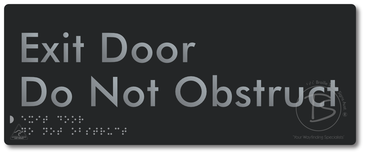 Exit Door, Do Not Obstruct