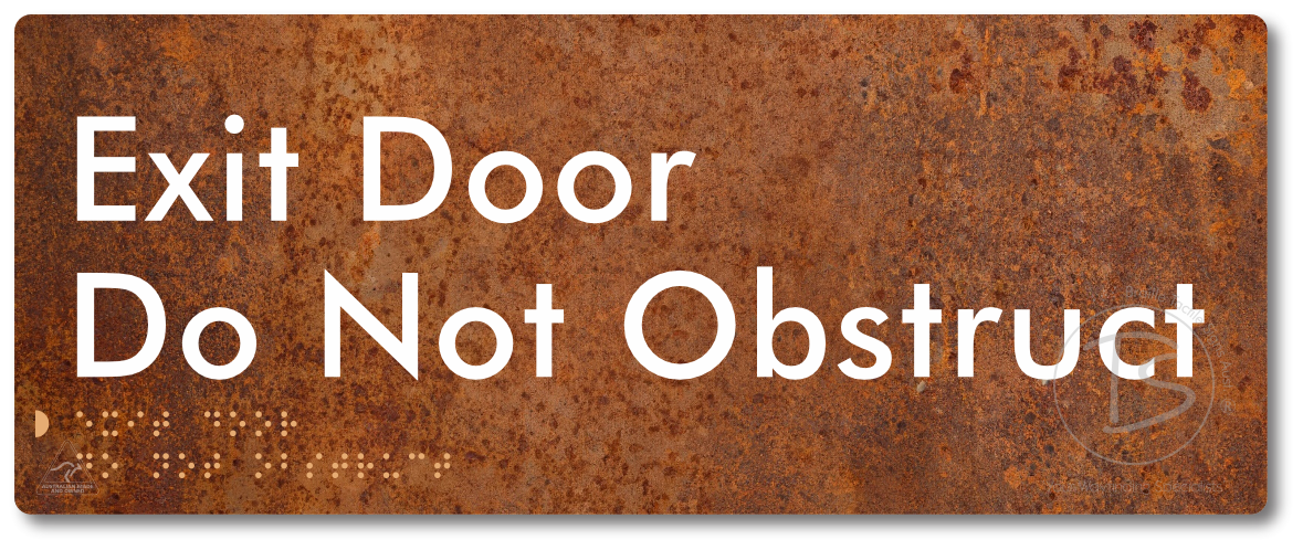 Exit Door, Do Not Obstruct