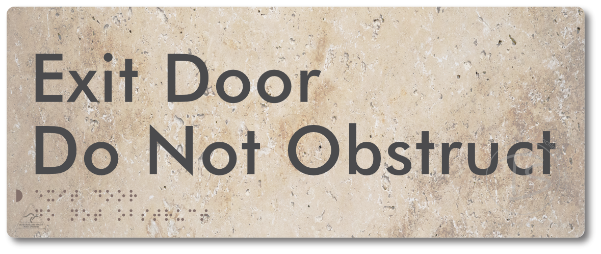 Exit Door, Do Not Obstruct