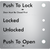 Push to Lock Plate