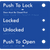 Push to Lock Plate