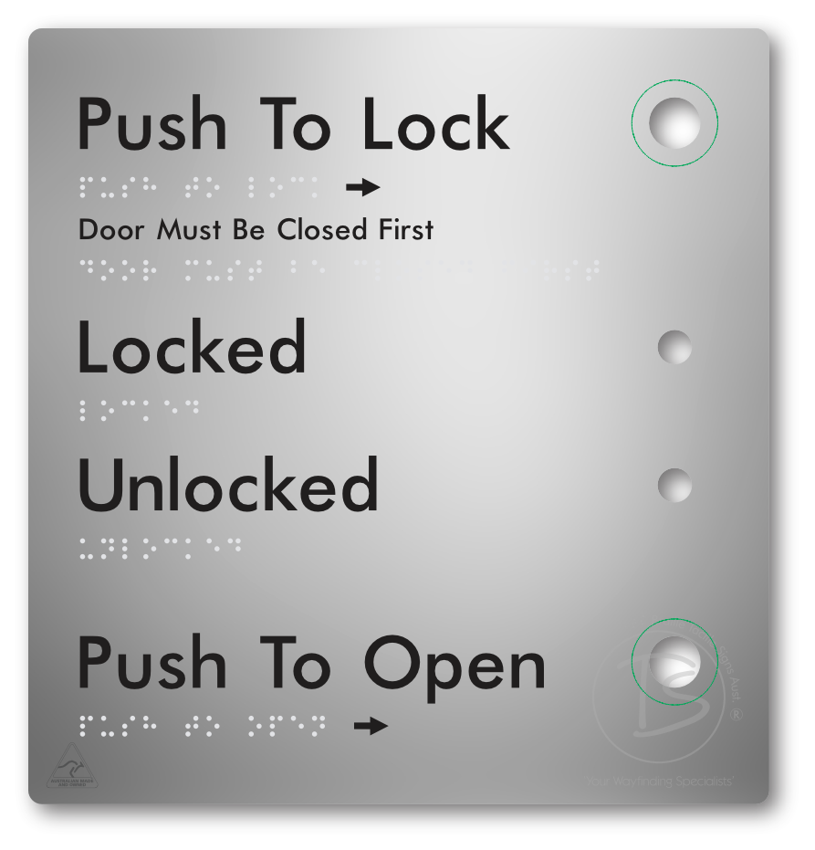 Push to Lock Plate