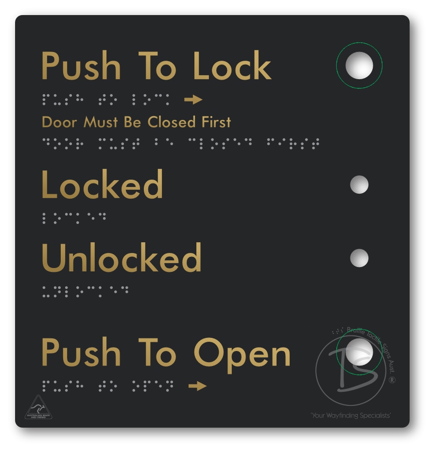 Push to Lock Plate