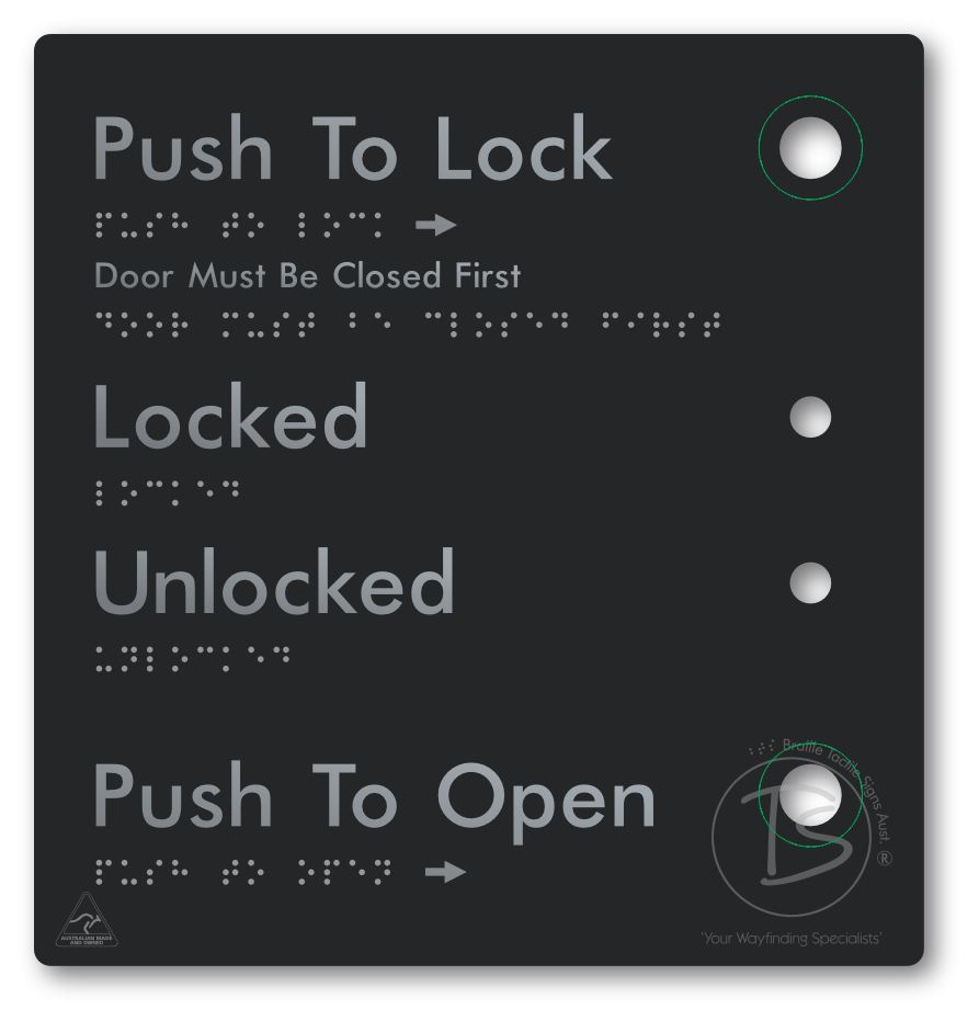 Push to Lock Plate