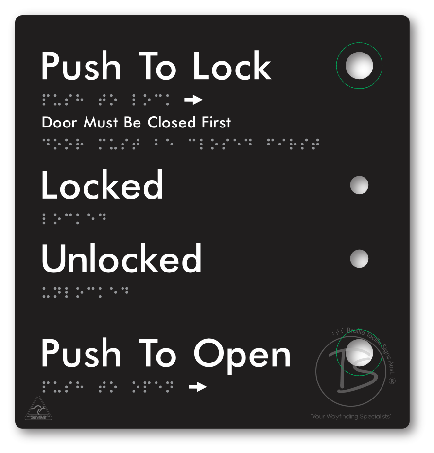 Push to Lock Plate