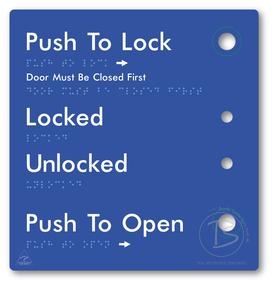 Push to Lock Plate