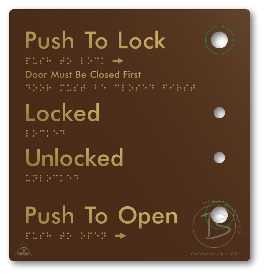 Push to Lock Plate