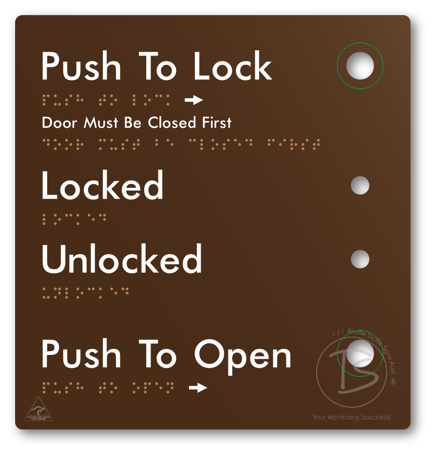 Push to Lock Plate