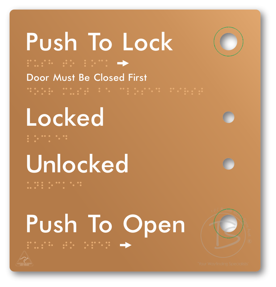 Push to Lock Plate