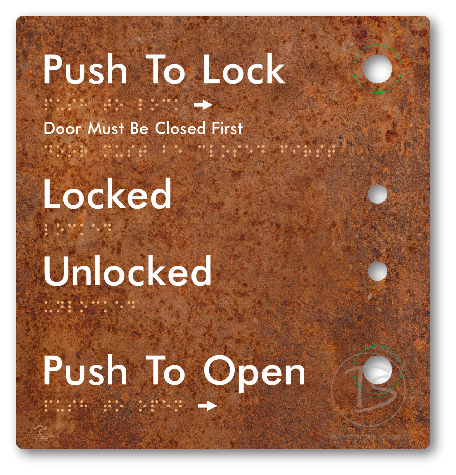 Push to Lock Plate