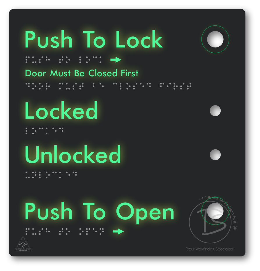 Push to Lock Plate