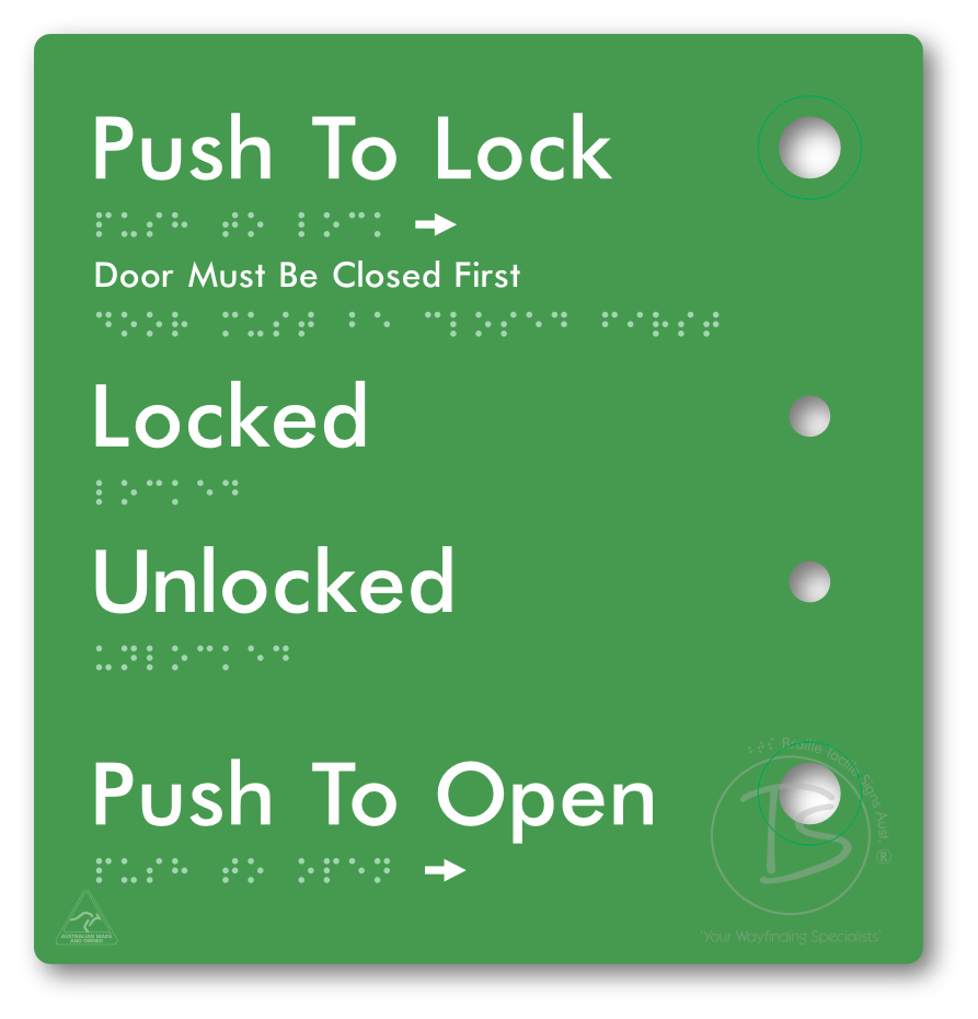 Push to Lock Plate