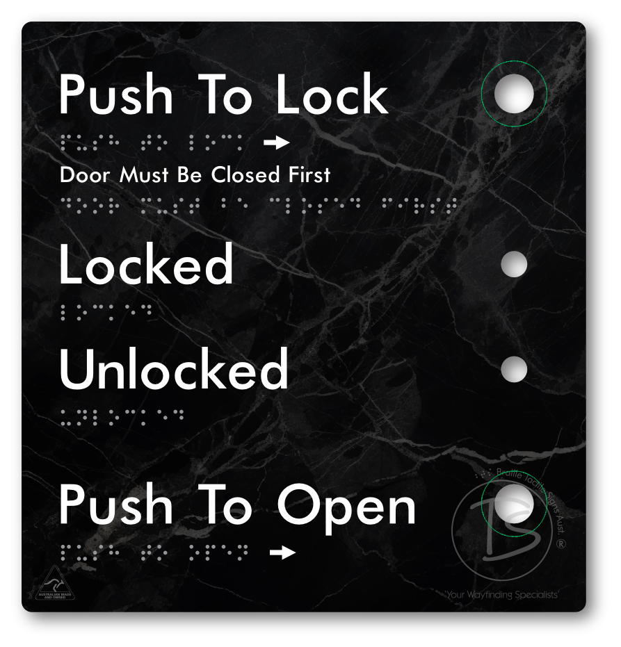 Push to Lock Plate