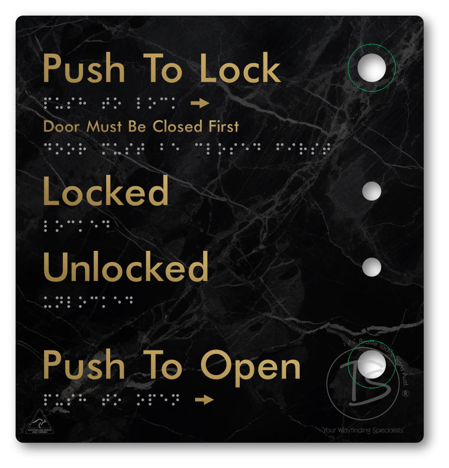 Push to Lock Plate