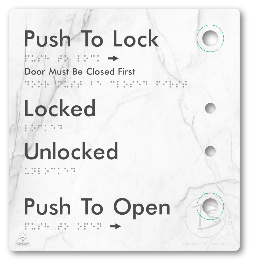 Push to Lock Plate