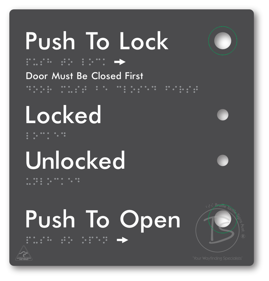 Push to Lock Plate
