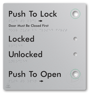 Push to Lock Plate