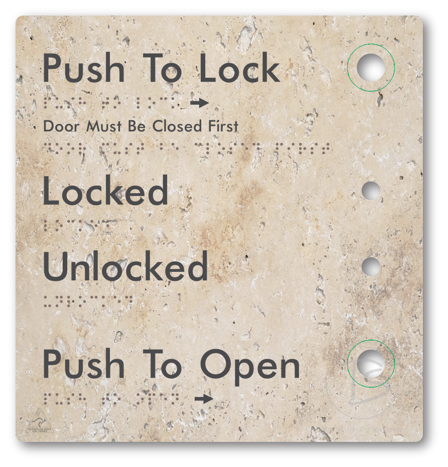 Push to Lock Plate