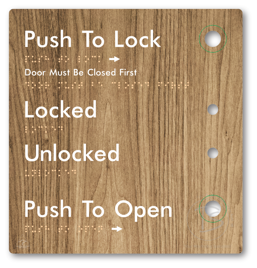 Push to Lock Plate