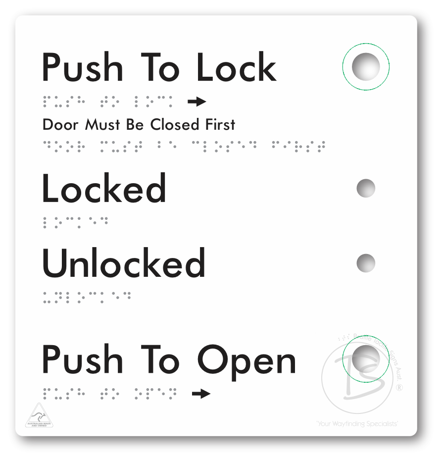 Push to Lock Plate