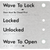 Wave to Lock Plate