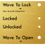Wave to Lock Plate
