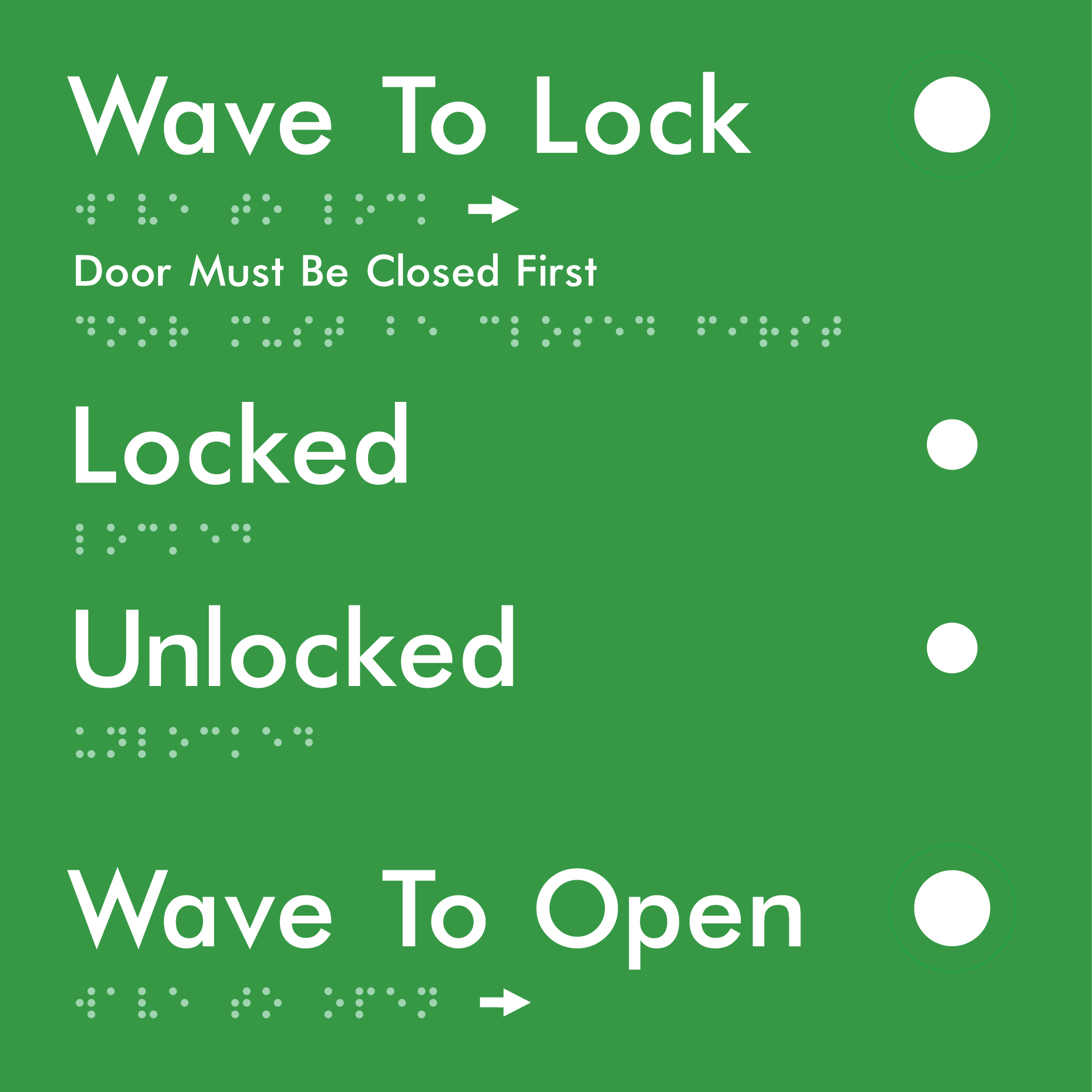 Wave to Lock Plate