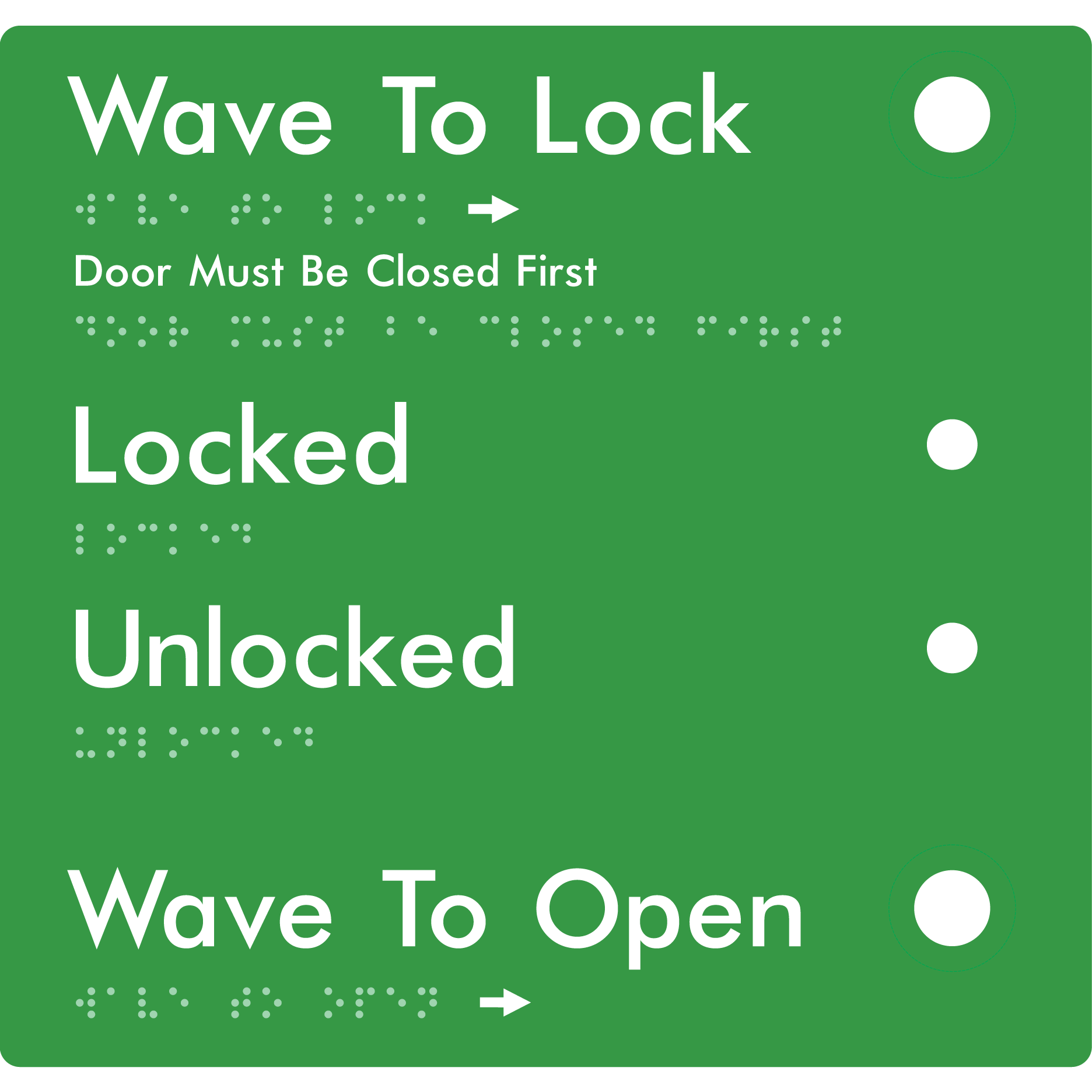 Wave to Lock Plate