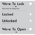 Wave to Lock Plate