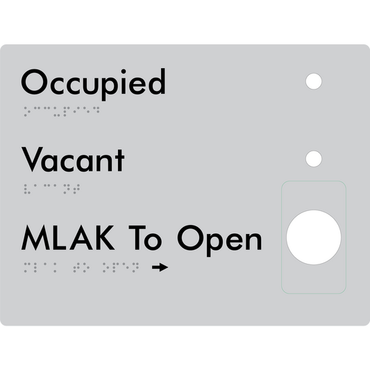 MLAK to Open Plate - Braille Tactile Signs Aust.