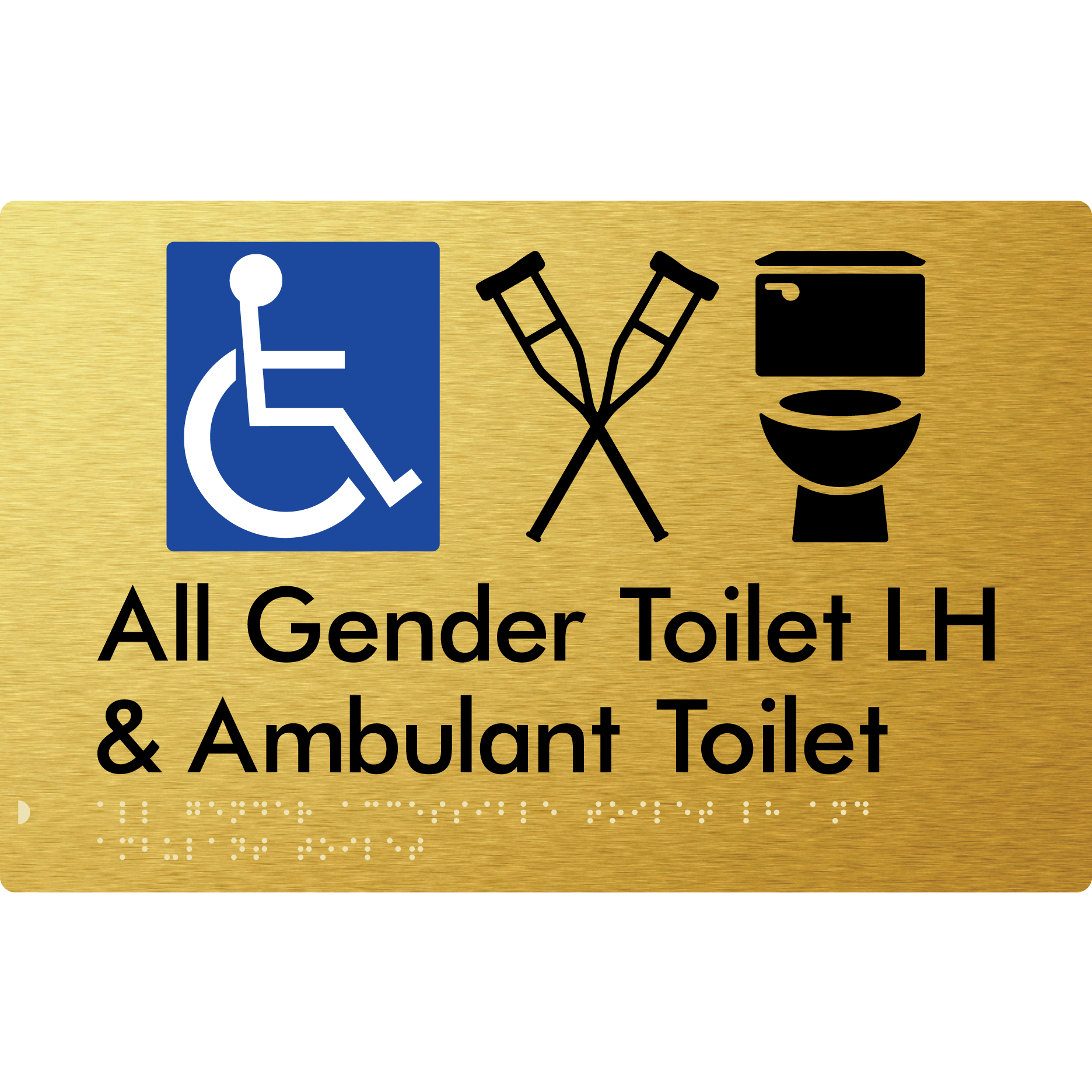 All Gender Accessible Toilet LH or RH & Ambulant Toilet
