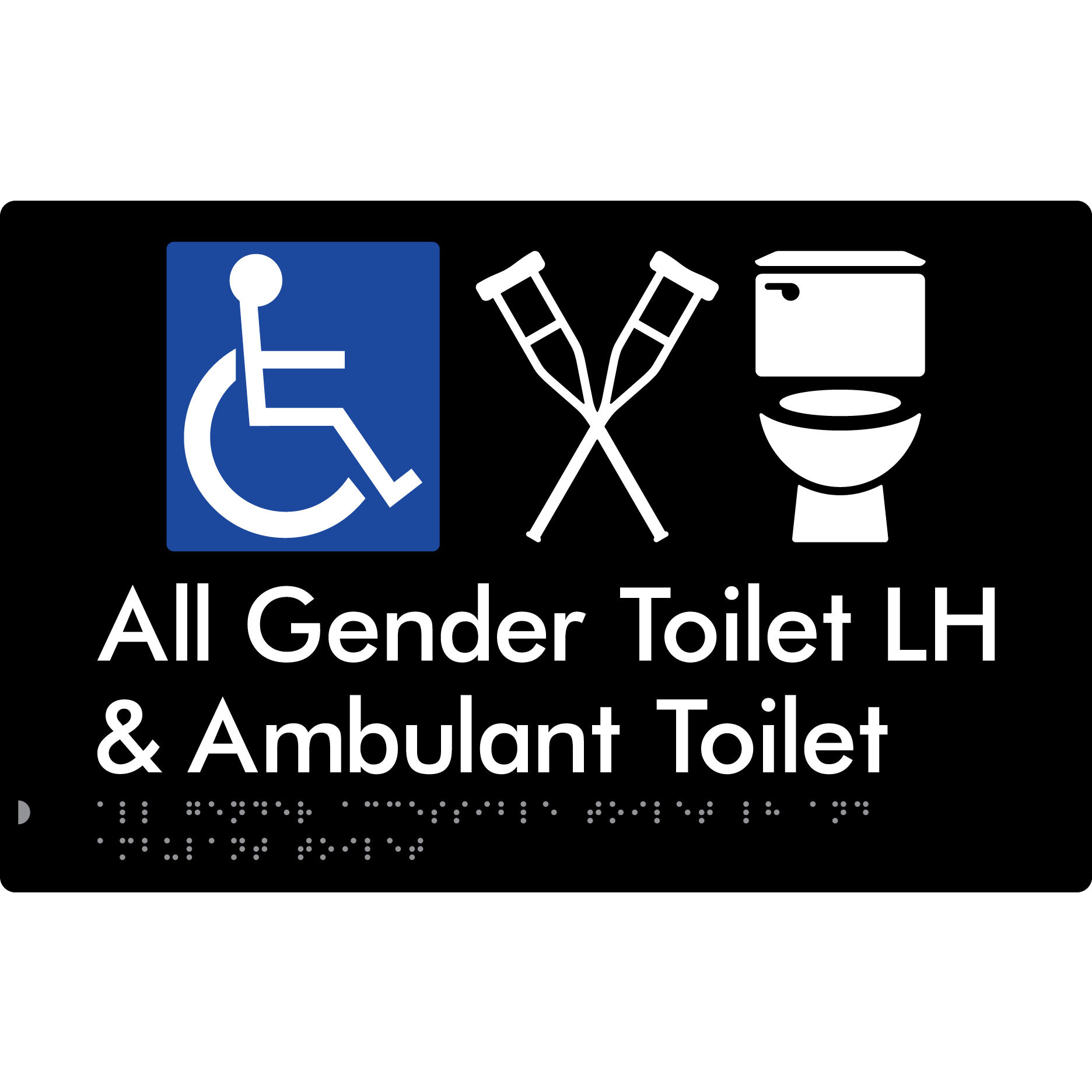 All Gender Accessible Toilet LH or RH & Ambulant Toilet